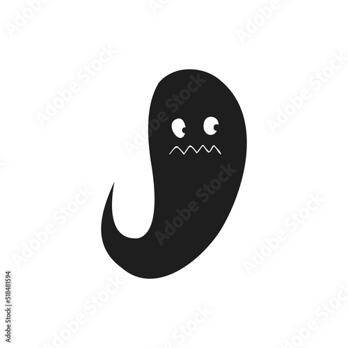 Halloween 2022 - October 31. A traditional holiday, the eve of All Saints Day, All Hallows Eve. Trick or treat. Vector illustration in hand-drawn doodle style. Cute kind ghost.