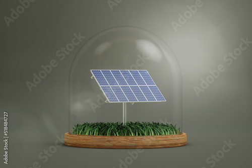 Solar panel for sustainable energy photo