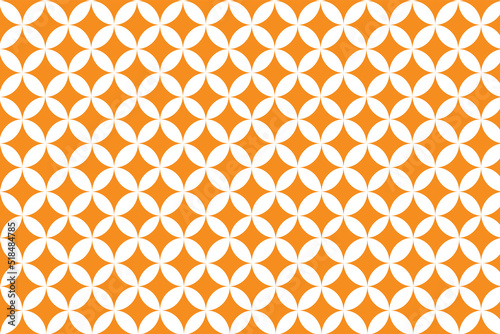 Vector illustration of circles and rhombuses in shades of orange, perfect for print, fashion design, online projects, brochures, posters, backgrounds.