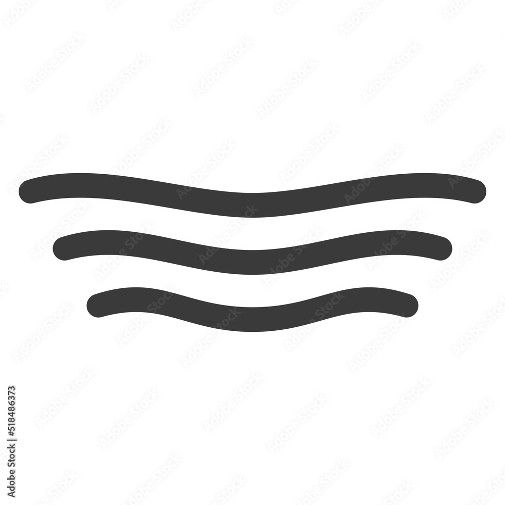 Wrinkles on the forehead line icon isolated on white background.Vector illustration. Wrinkles on the forehead line icon isolated on white background.Vector illustration.