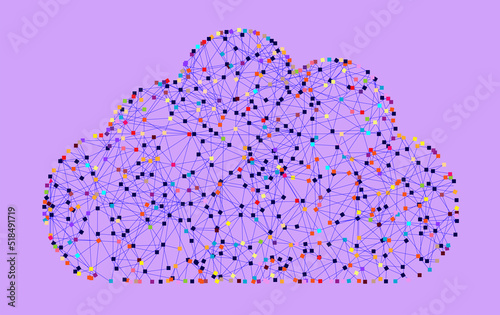 Big Data Cloud Computing Concept photo
