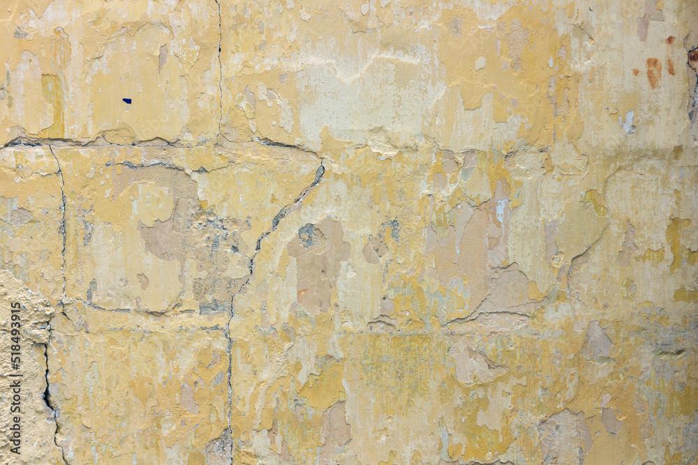 Fototapeta premium old aged weathered and worn wall texture background
