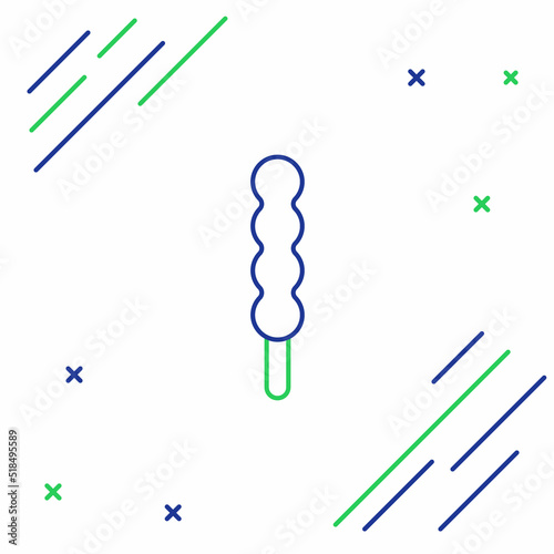 Line Lollipop icon isolated on white background. Candy sign. Food, delicious symbol. Colorful outline concept. Vector