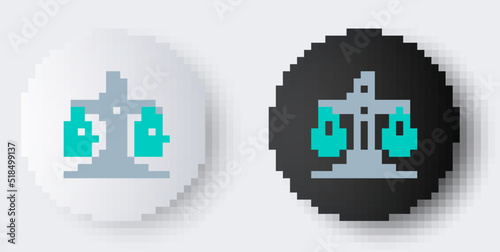 Line Gender equality icon isolated on grey background. Equal pay and opportunity business concept. Colorful outline concept. Vector