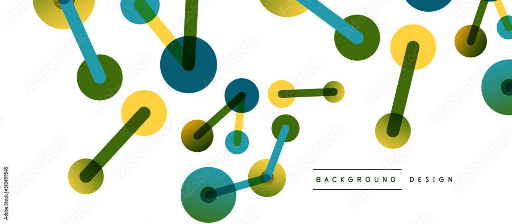Line points connections geometric abstract background. Circles connected by lines. Trendy techno business template for wallpaper, banner, background or landing Line points connections geometric abstract background. Circles connected by lines. Trendy techno business template for wallpaper, banner, background or landing