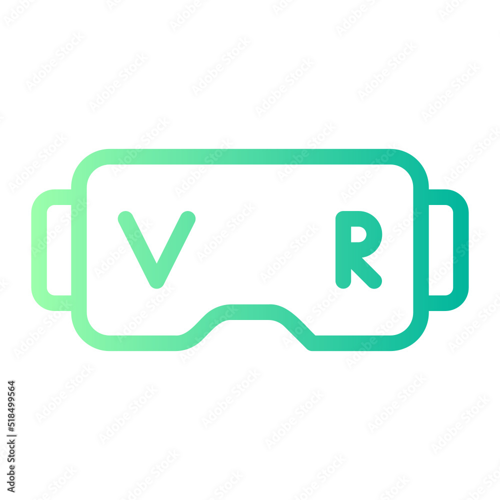 vr gradient icon vr gradient icon