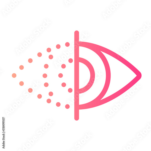 eye tracking gradient icon