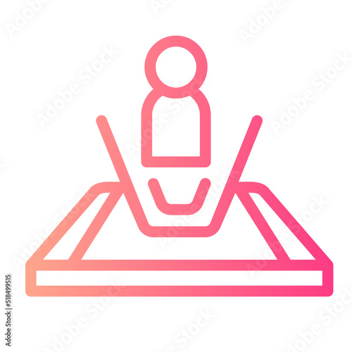 hologram gradient icon