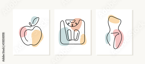 Weight loss one line posters.