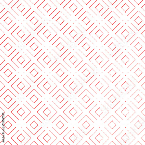Pink square line and white background