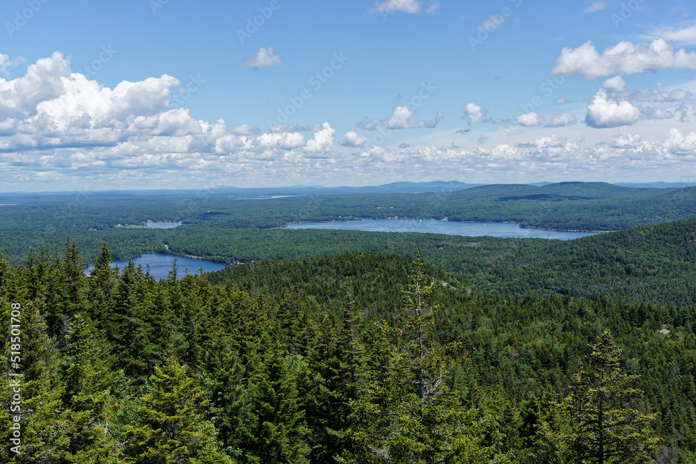 landscape with mountains in maine