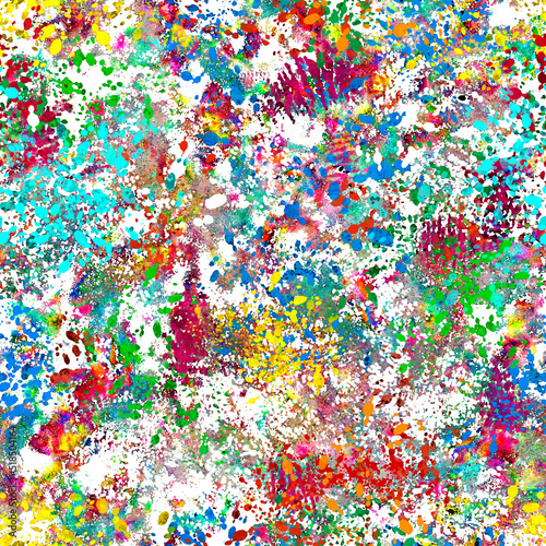 colored spots splash seamless pattern space companion