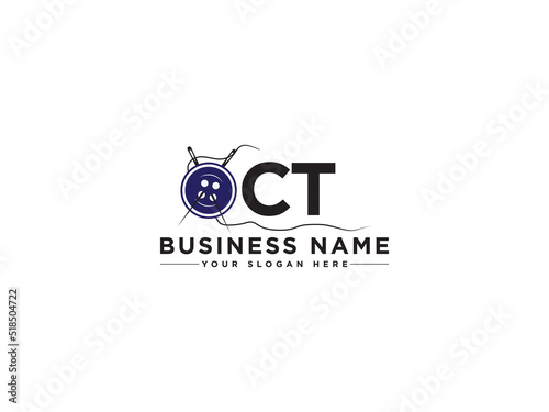 Colorful CT Logo Icon Vector, Letter Ct c t Tailor Logo Image Vector Art For All Kind Of Use