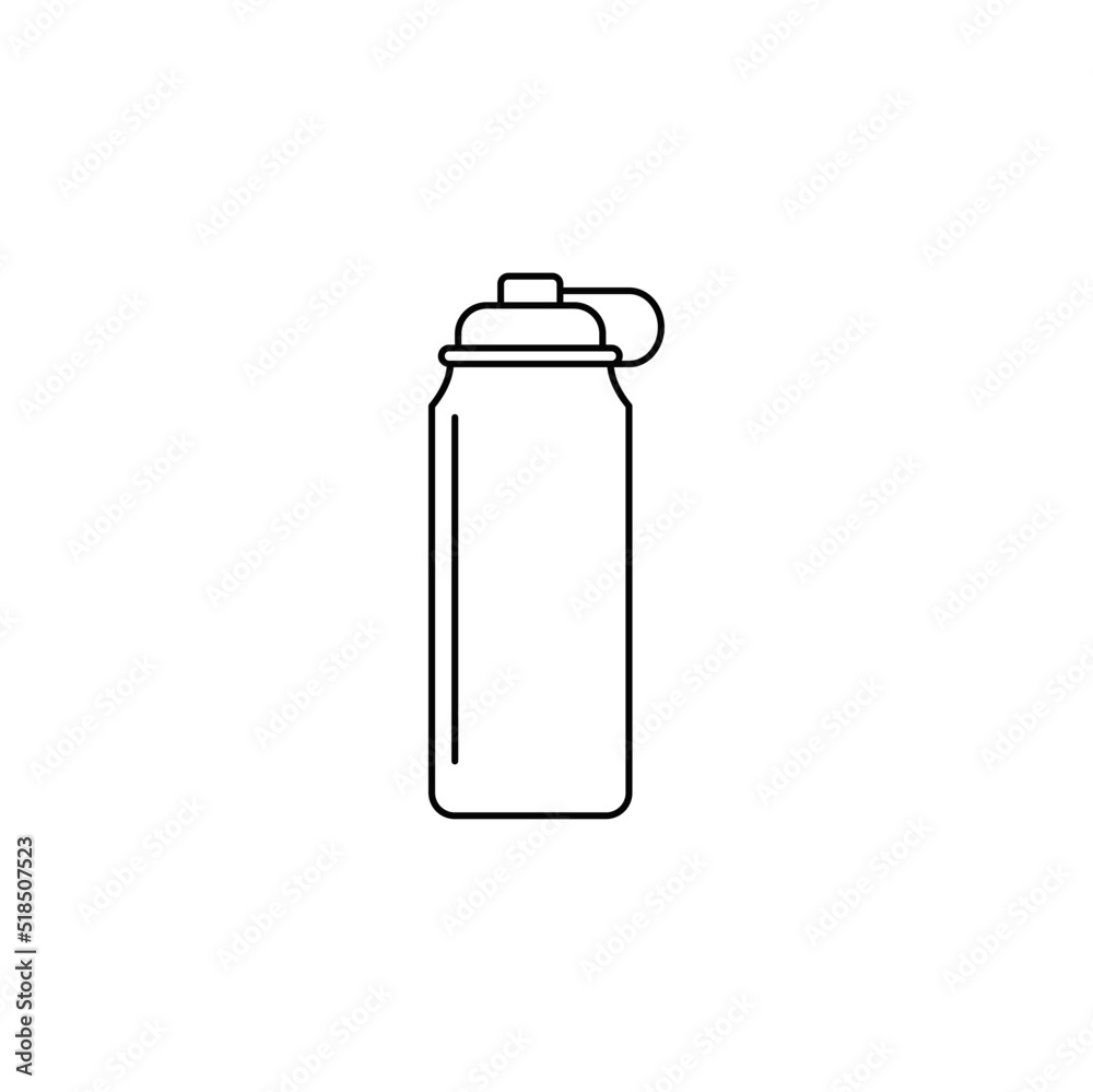 Sport drink bottle icon in line style icon, isolated on white background Sport drink bottle icon in line style icon, isolated on white background