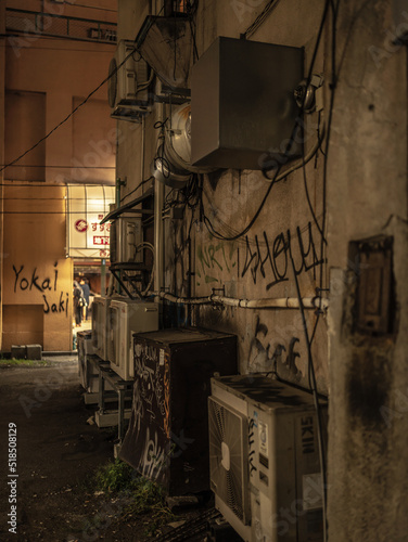 Back alley of Susukino, Sapporo, Hokkaido, Japan
