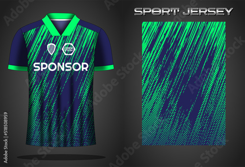 Soccer jersey sport shirt design template