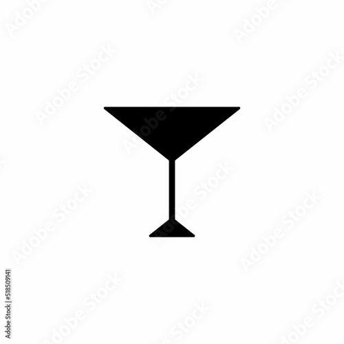 a martini glass. raster illustration