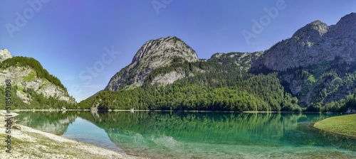 Österreich Hinterer-Gosausee Wandern Sommer 2022 Panorama See © WSMU-Stefan Marwede