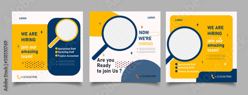 Social media feed instagram we are hiring
