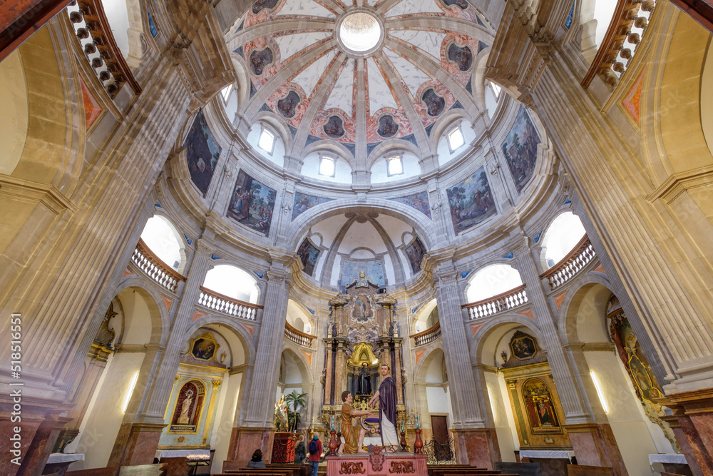 Interior de la iglesia, Convento y hospital de Sant Antoni de Palma. Sant Antoniet, Mallorca, balearic islands, Spain