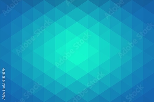 Teal Aqua Geometric Hexagonal Pattern Gradient Background Vector Illustration 