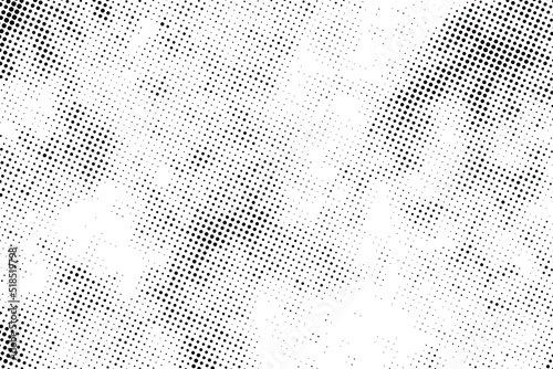 Vector grunge halftone effect black dost texture background
