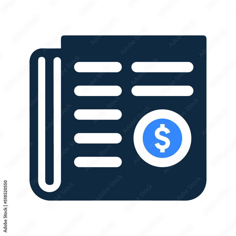 News, financial, information, finance icon. Simple editable vector design isolated on a white background. News, financial, information, finance icon. Simple editable vector design isolated on a white background.
