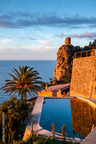 Torre des Verger, Mirador de ses Ànimes, Banyalbufa, Paraje natural de la Serra de Tramuntana, Mallorca, balearic islands, Spain photo