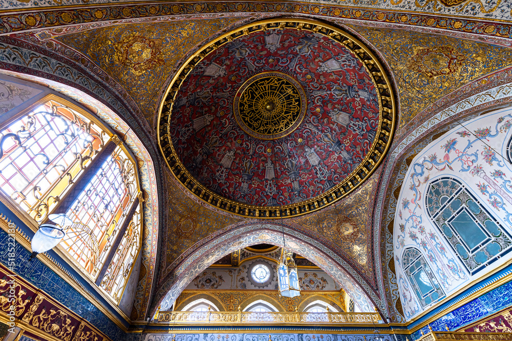 interior of the harem in the topkapi palace in istanbul.