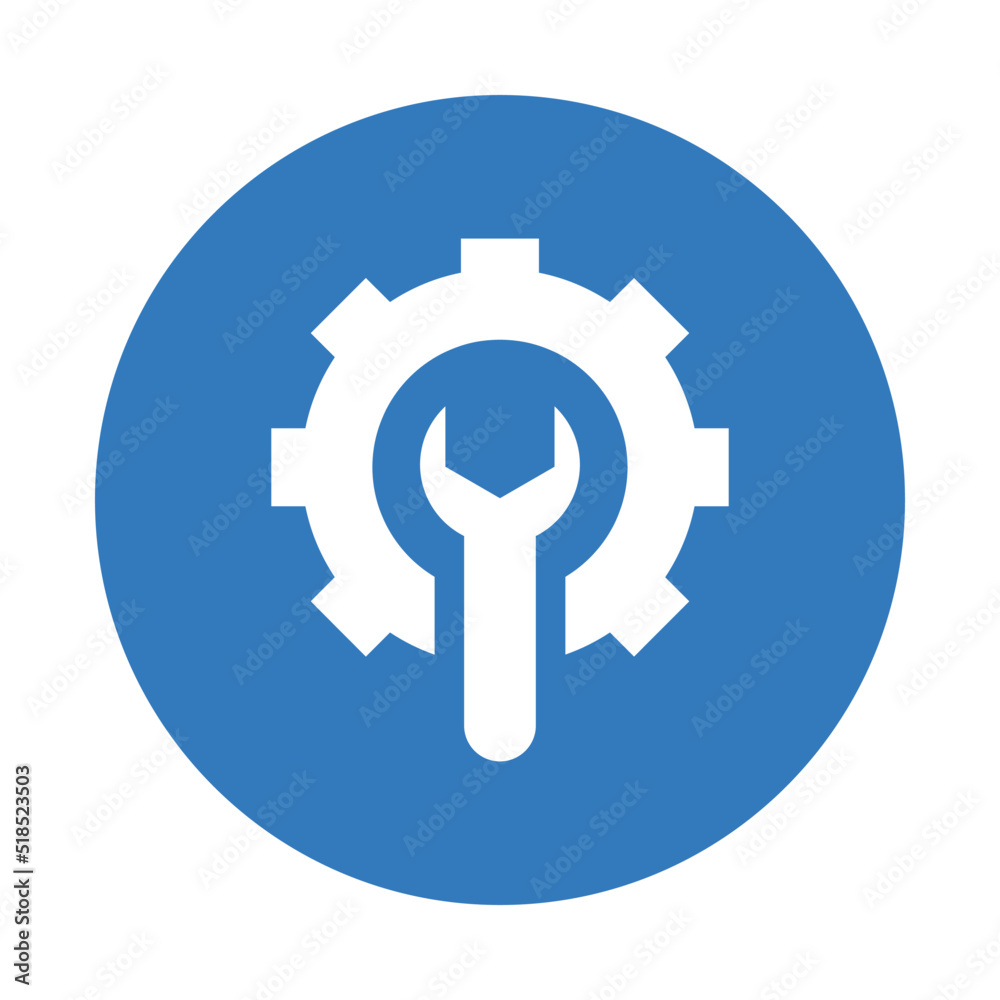 Tools, gear, business icon. Blue color design. Tools, gear, business icon. Blue color design.