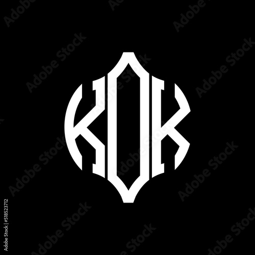 KOK letter logo. KOK best black background vector image. KOK Monogram logo design for entrepreneur and business.
