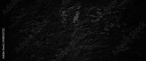 Black stone concrete texture background anthracite panorama. Panorama dark grey black slate background or texture  vector black concrete texture. stone wall background.