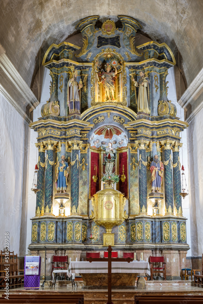 altar principal, Parròquia de Sant Miquel, Campanet, Mallorca, balearic islands, Spain
