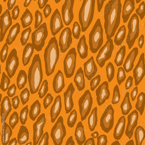 Abstract modern leopard seamless pattern. Animals trendy background. Color decorative vector stock illustration for print, card, postcard, fabric, textile. Modern ornament of stylized skin