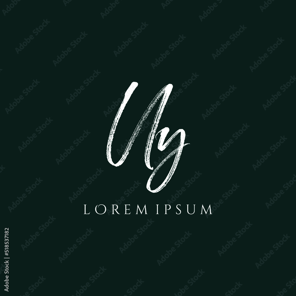 Obraz premium Letter UY luxury logo design vector