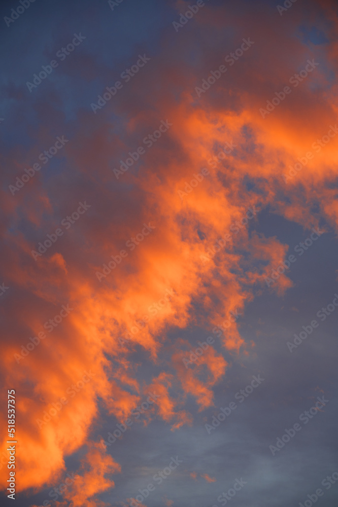 red clouds from sunset at evening red clouds from sunset at evening