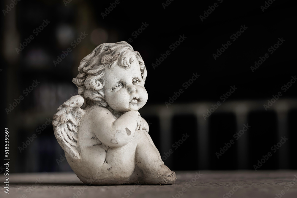Baby doll with wings for garden decoration, small Baby doll with wings for garden decoration, small