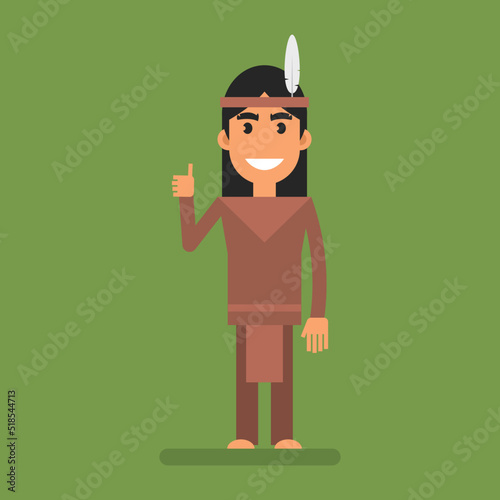 Fotografija Indian showing thumbs up and smiling