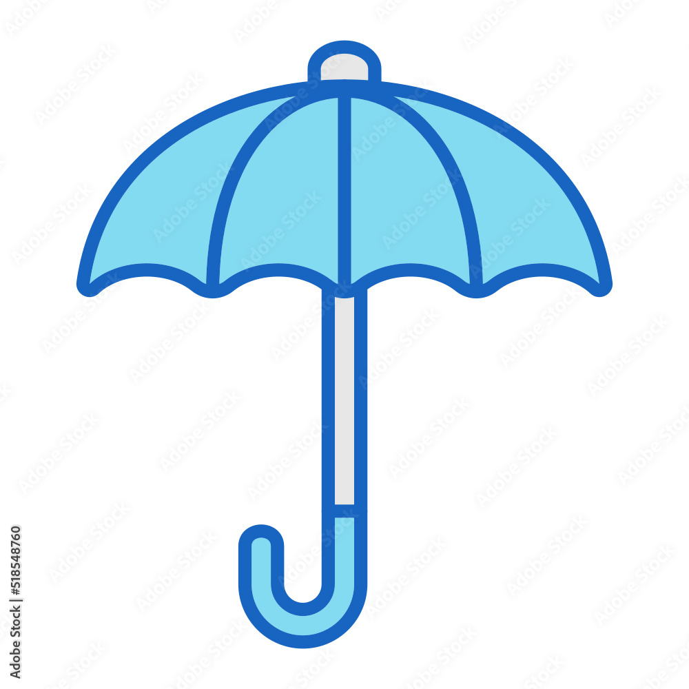 Sun Umbrella Icon Sun Umbrella Icon