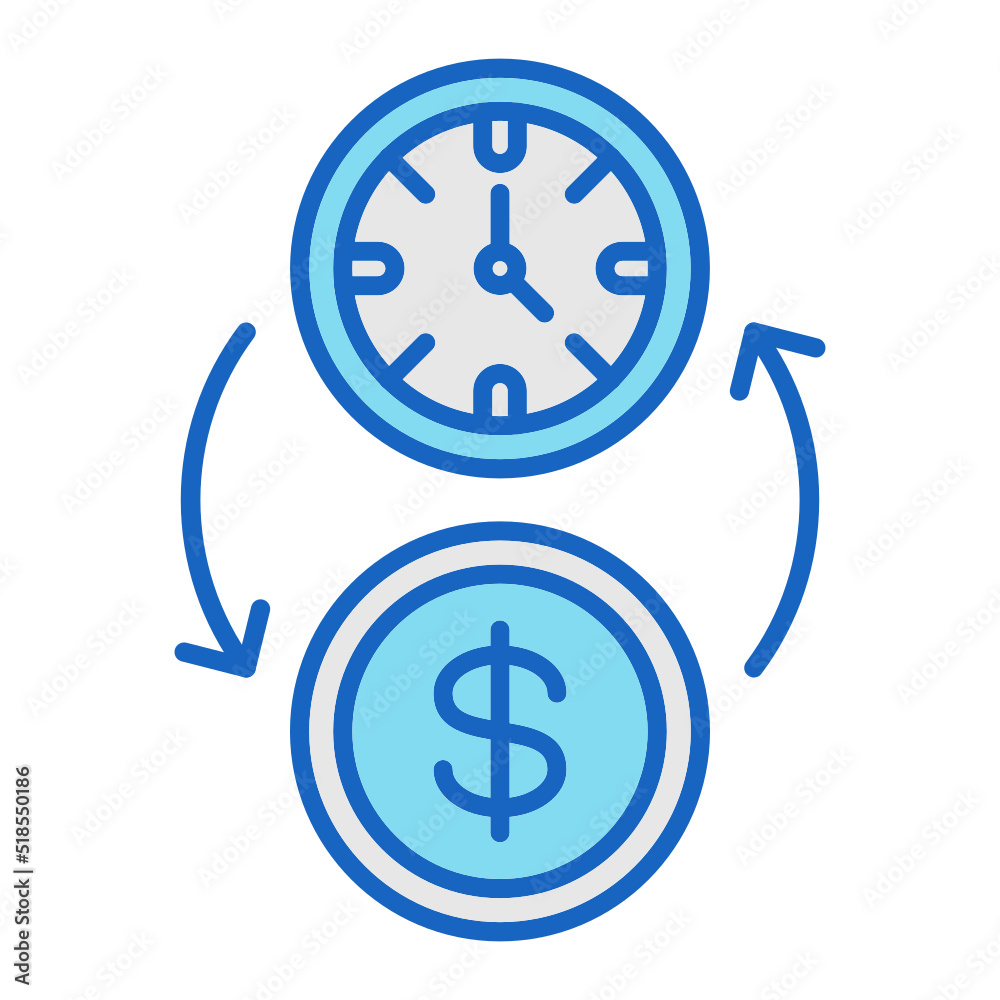 Time Is Money Icon Time Is Money Icon