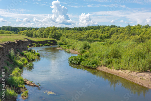 View of the small picturesque Chebula river