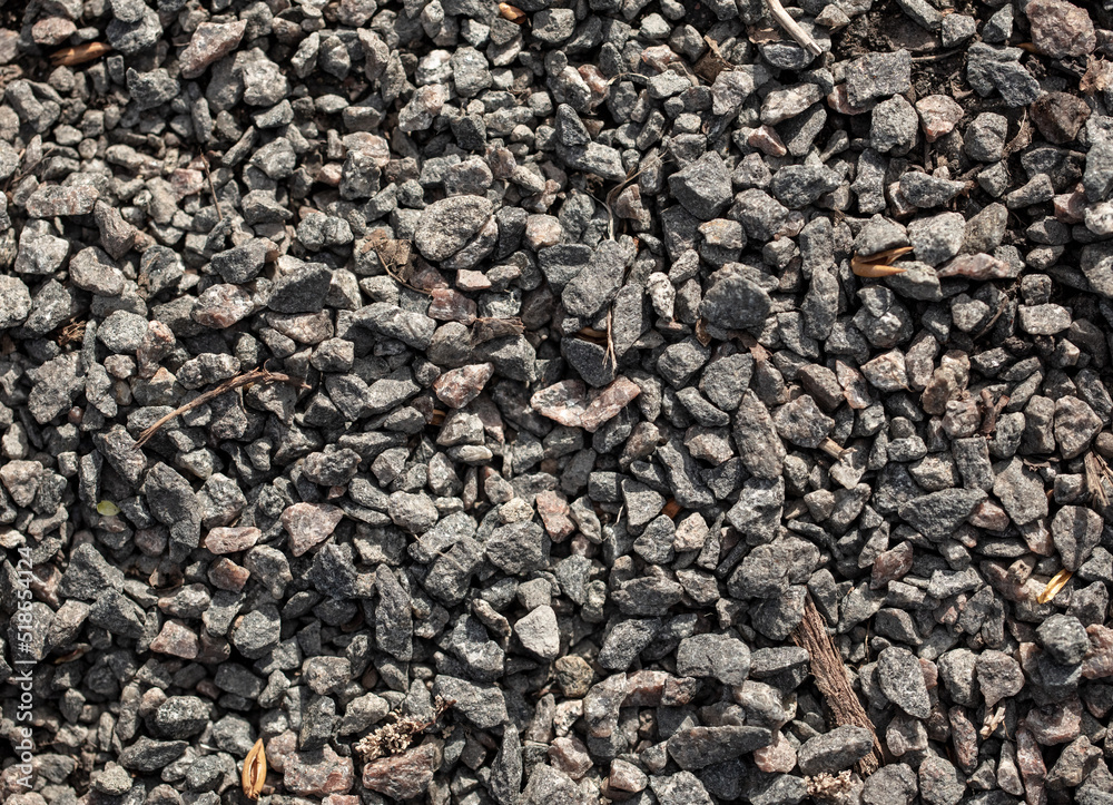 Small pebbles of crushed stone as an abstract background. Small pebbles of crushed stone as an abstract background.