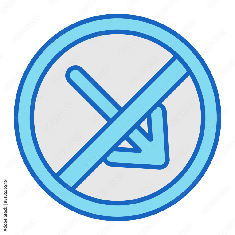 No Turn Icon No Turn Icon