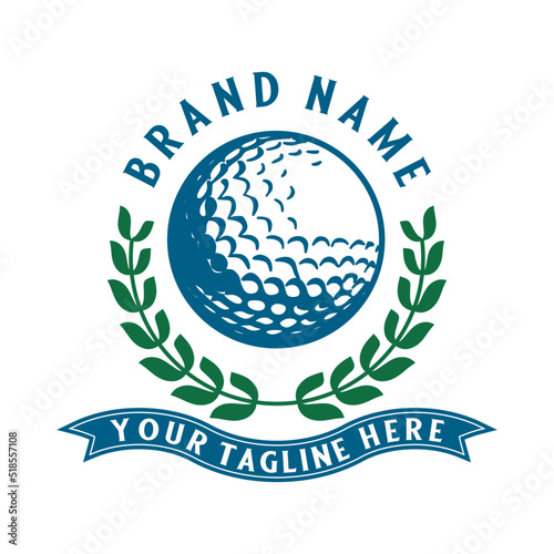 Modern professional golf template logo design for golf clubs
