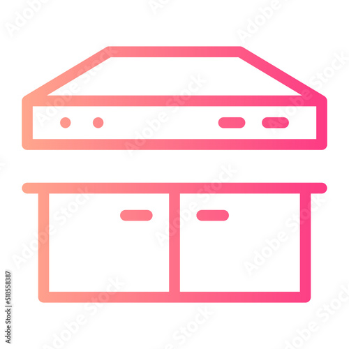 extractor hood gradient icon