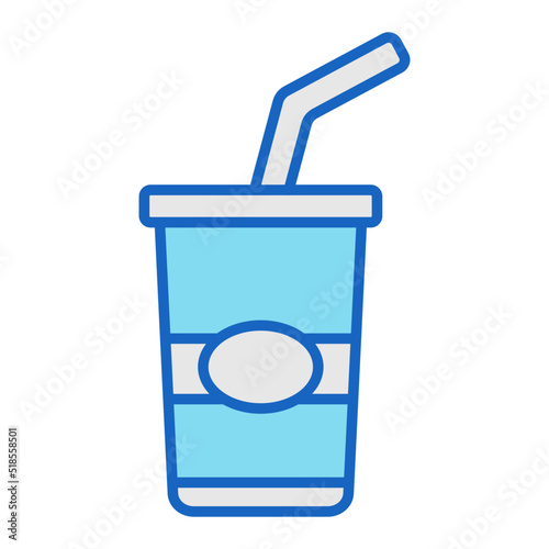 Soda in plastic cup Icon