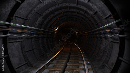 地下鉄 トンネル 鉄道 線路 鉄路 rail track Underground tunnel railway subway tunnel