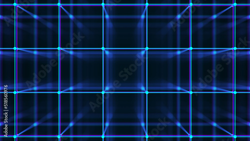 Blockchain background. Cybersecurity. Abstract connections background. Network connected with dots. Big data analysis. 3d rendering illustration