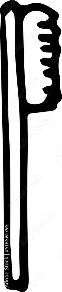 Hand drawn Toothbrush illustration Hand drawn Toothbrush illustration