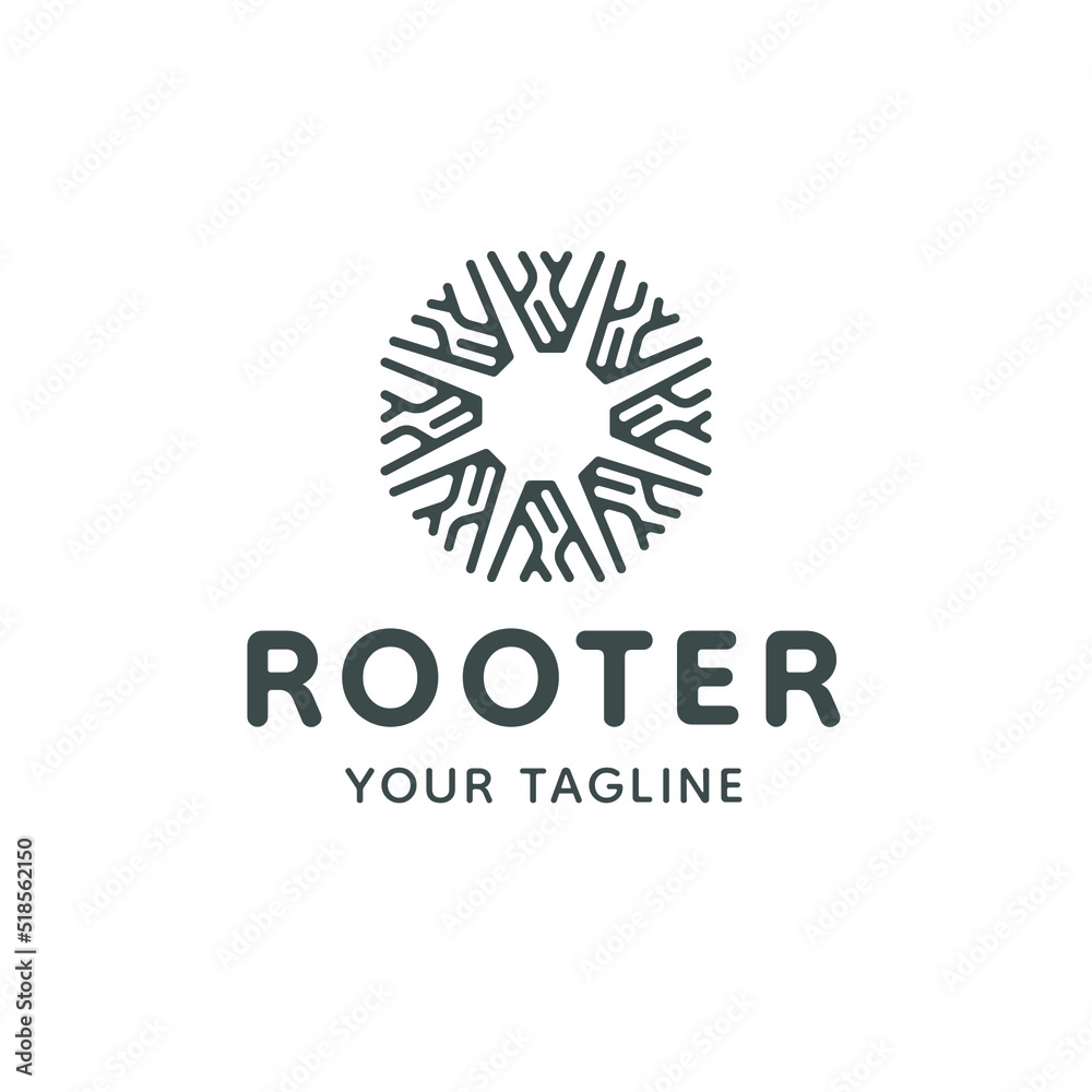 Rooter Logo Icon Design Vector Template Rooter Logo Icon Design Vector Template